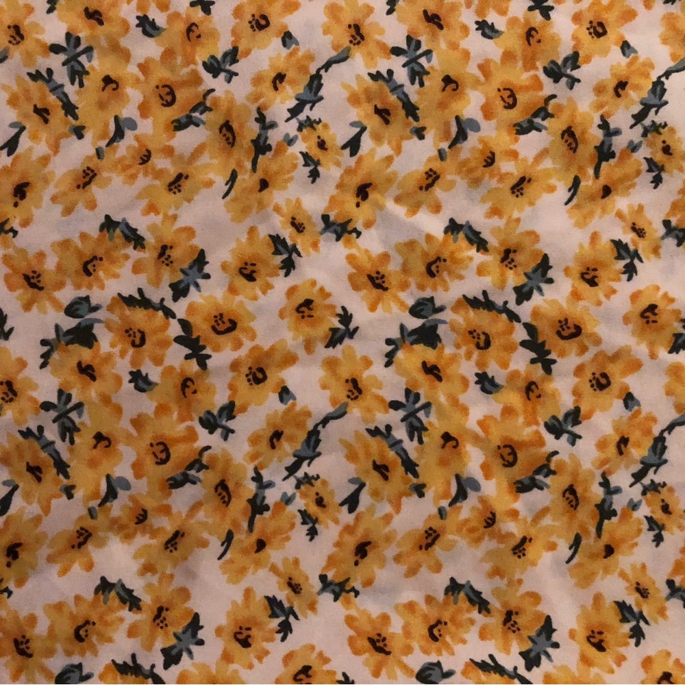 SHEIN yellow floral tank - Picture 12 of 13